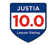 Justia 10.0 Lawyer rating